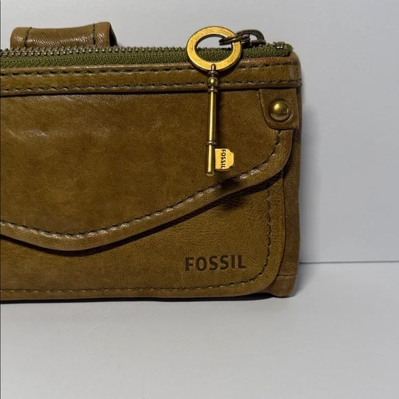 Vintage Fossil Olive Green Soft Leather Wallet - Picture 2 of 15